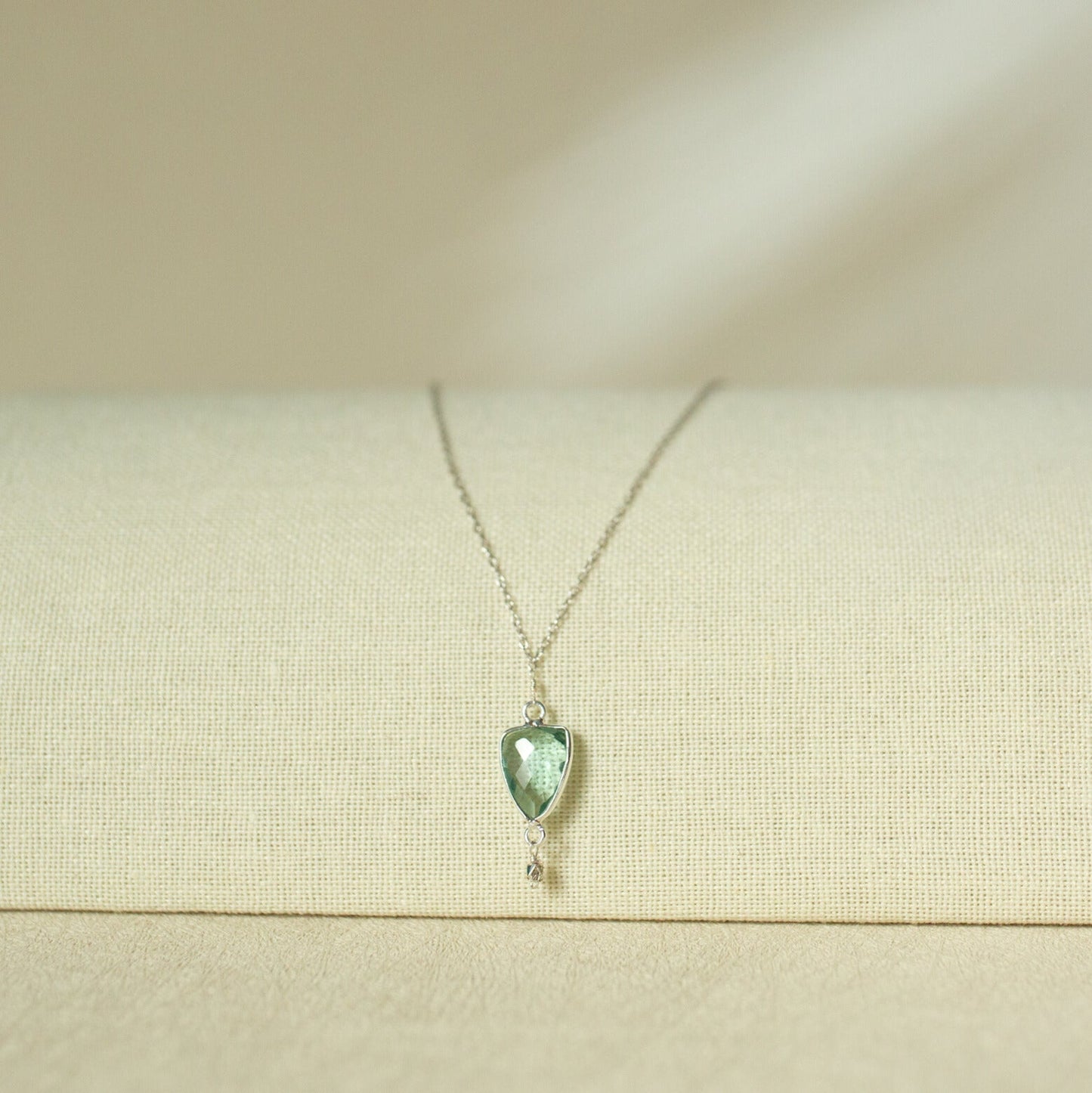 Green Amethyst Gold Isla Necklace