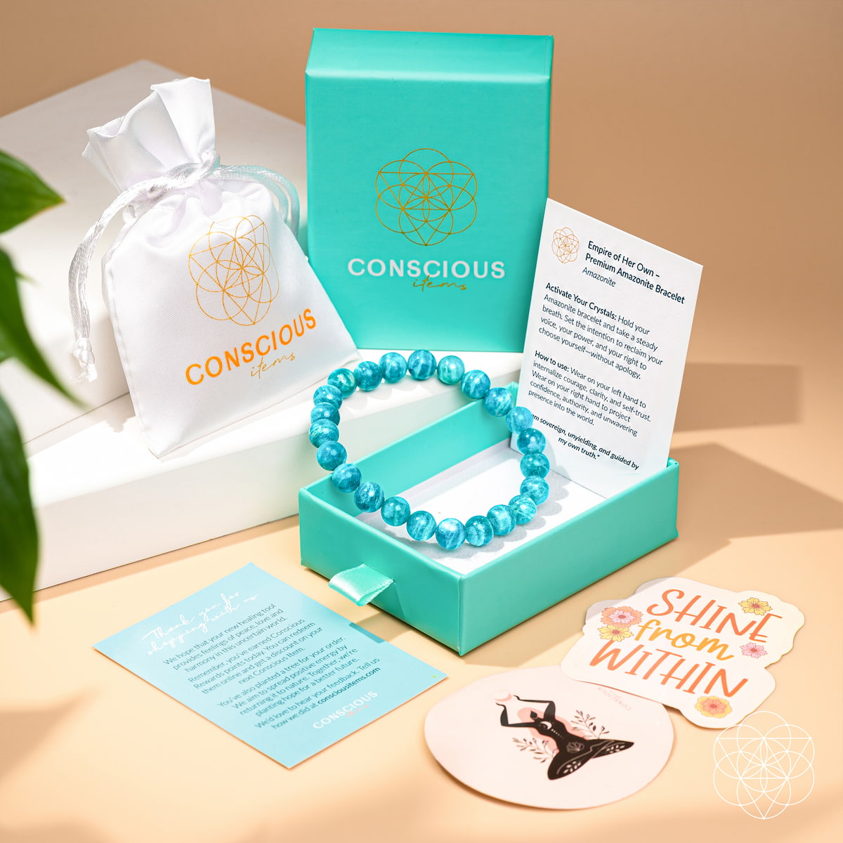 Empire of Her Own – Premium Blue Amazonite Bracelet