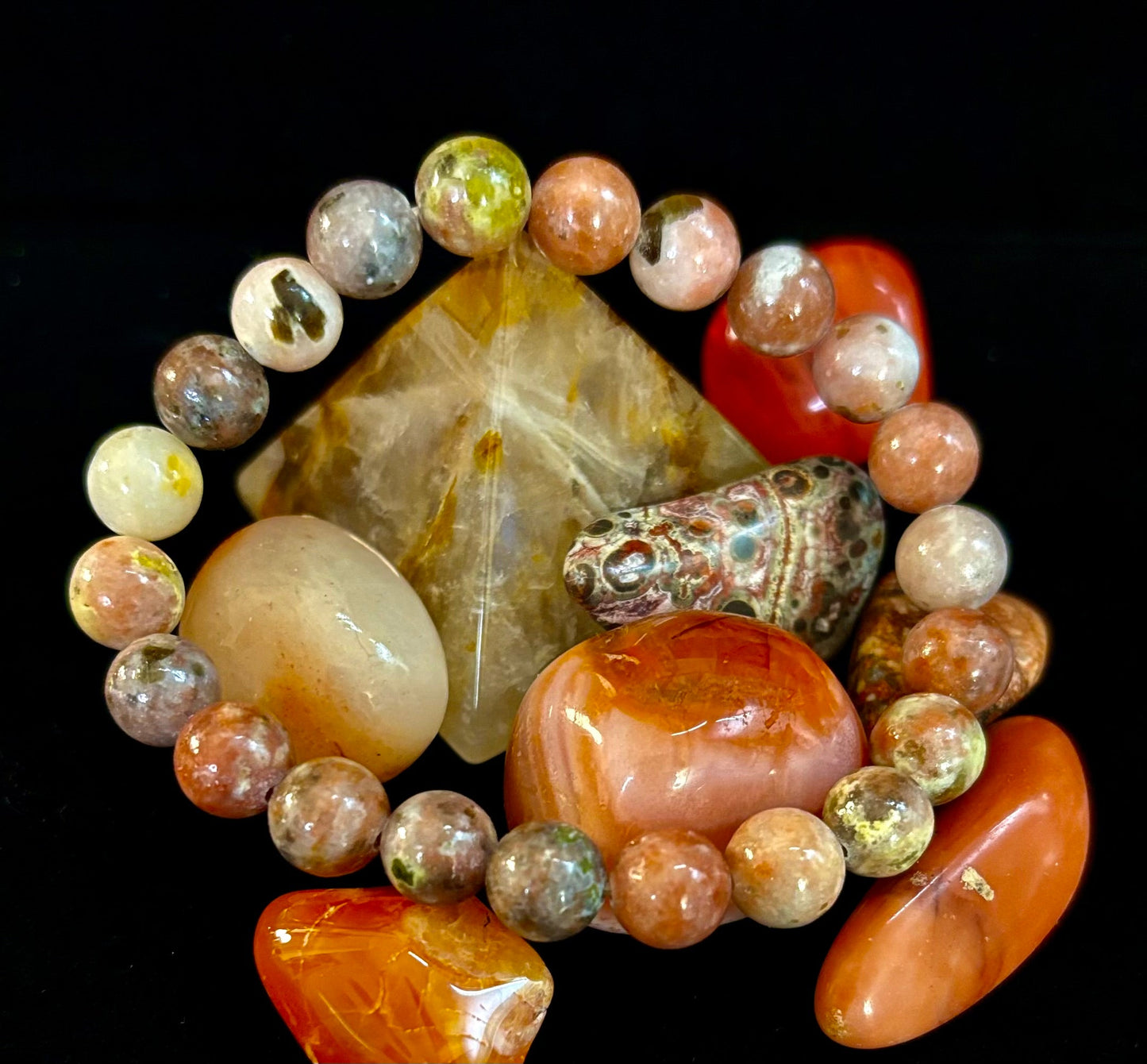 Pink Lepidolite Stress-Relief Bracelet – Heart & Crown Chakra Support