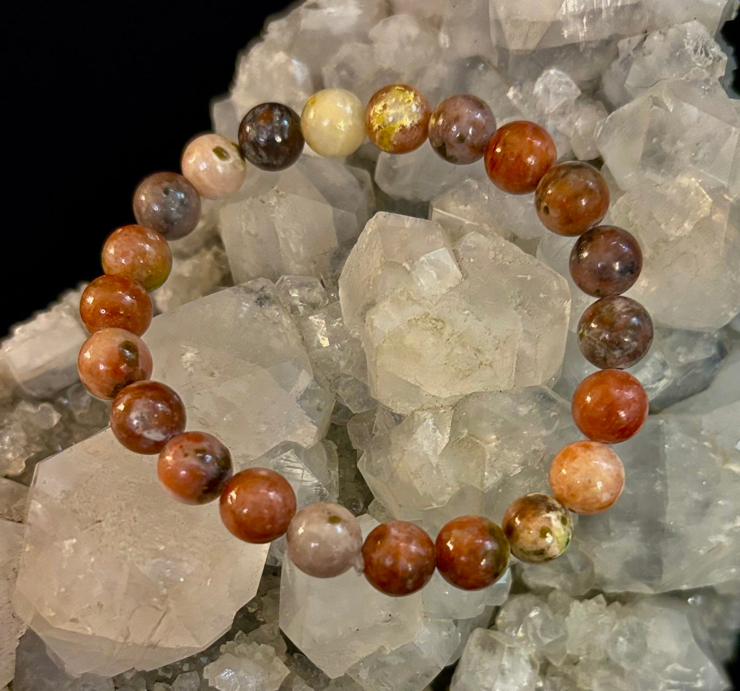 Pink Lepidolite Stress-Relief Bracelet – Heart & Crown Chakra Support