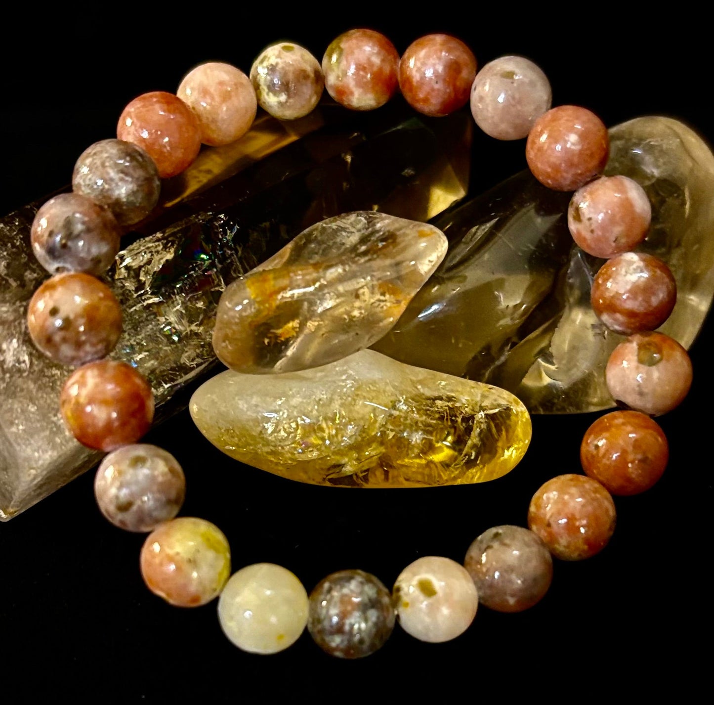 Pink Lepidolite Stress-Relief Bracelet – Heart & Crown Chakra Support