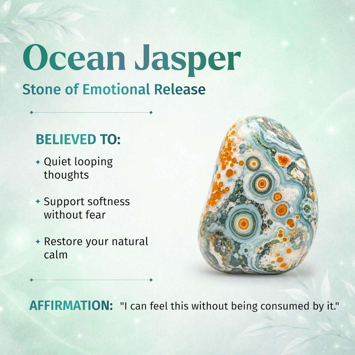 Quiet My Mind – Ocean Jasper Bracelet | 6mm